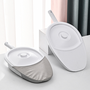 卧床老人坐便盆产妇男女病人躺床上护理便盆带把手尿盆接便器带盖