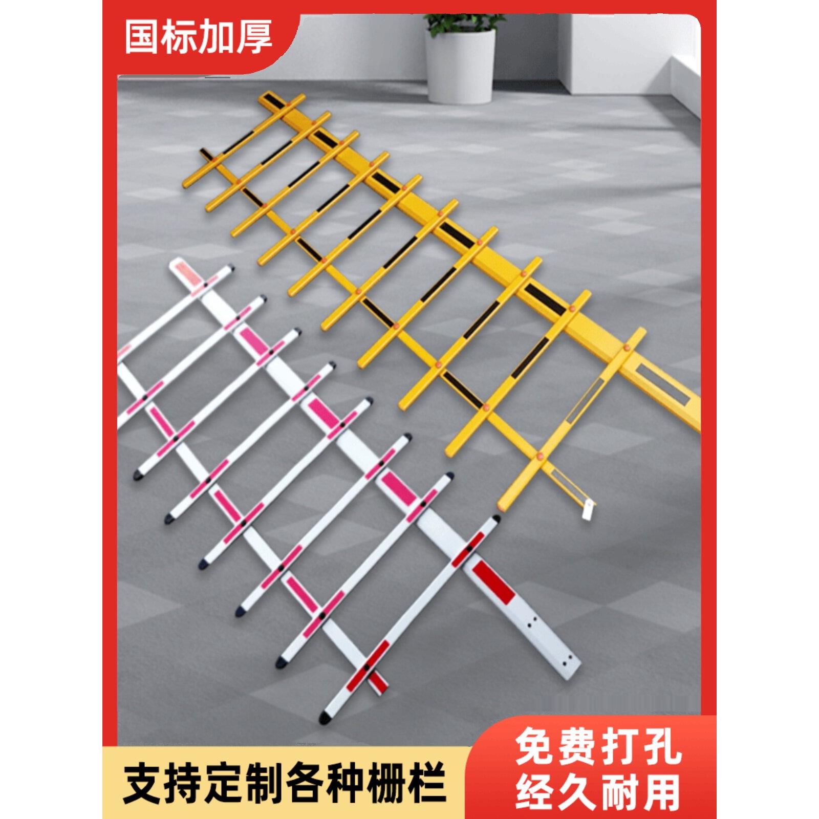 道闸栅栏杆挡车杆起落杆拦车杆停车场道闸杆铝合金八角双层栅栏杆