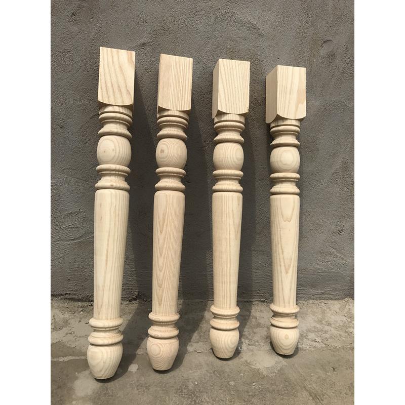 天然水曲柳家具腿橡木红橡餐桌脚书桌腿圆桌茶几脚沙发脚柜腿定制