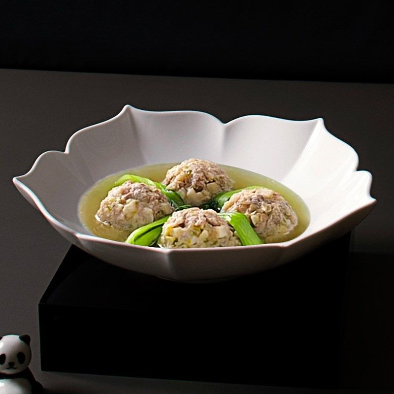 中式奇形浅碗高档会所私房菜家用高级感深汤盘意境创意碗酒店餐具,餐饮具,碗,淘宝优惠券,粉丝福利购,淘宝优惠卷