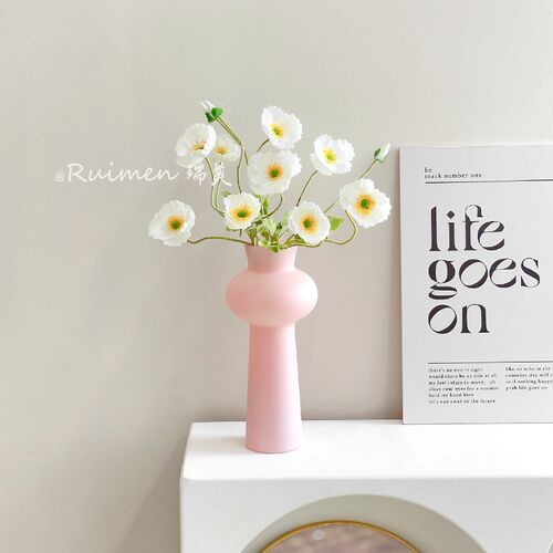 高级感创意云塔设计玻璃花瓶水养鲜花插花客厅餐桌电视柜装饰摆件