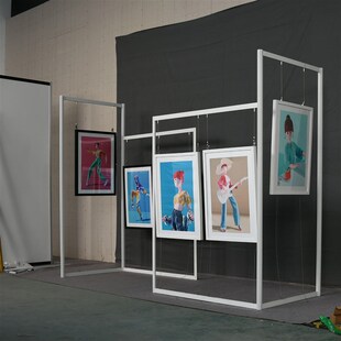 画展展示架折叠八棱柱书画展板书画幼儿园绘画作品摄影美术挂画架