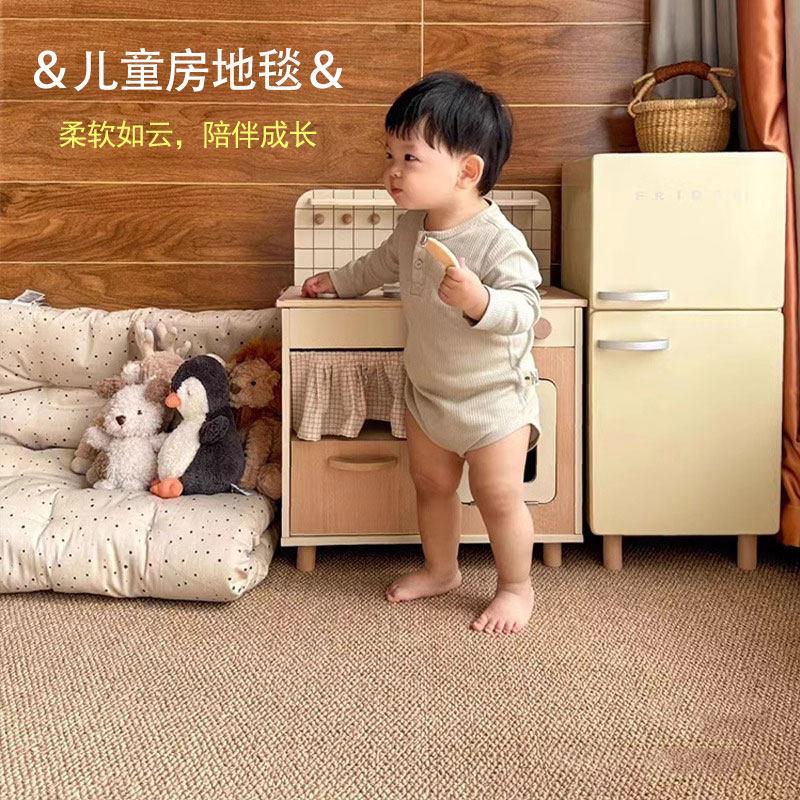 儿童房地毯卧室女孩阅读区宝宝爬行垫男孩客厅地垫游戏区玩耍垫子