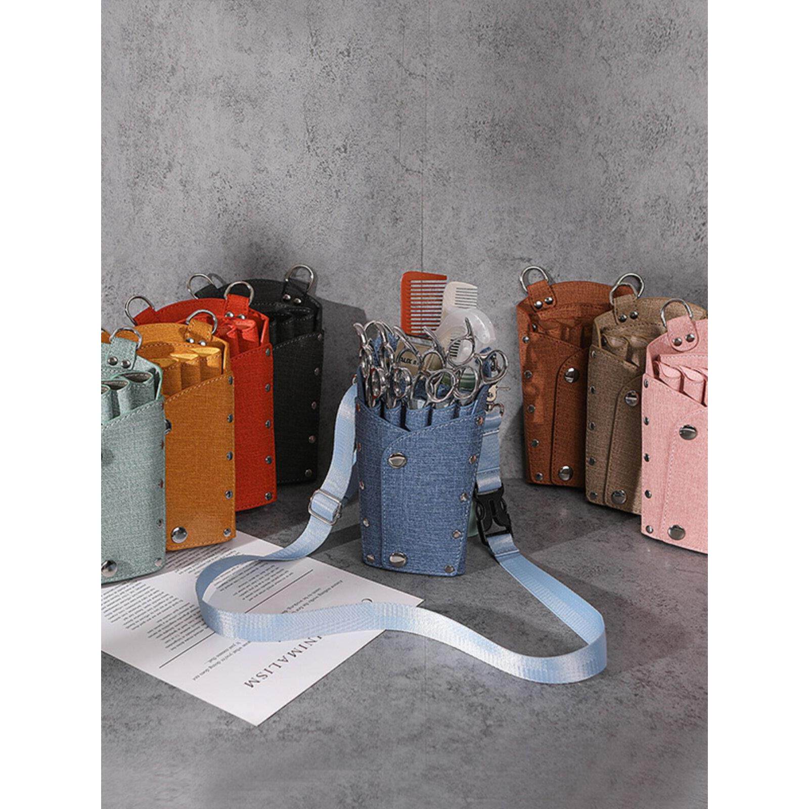 采购产品发型师剪刀包，腰袋，斜挎包，美发工具包，理发包，剪刀