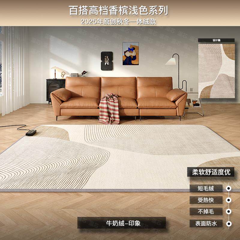 【可拆洗】石墨烯碳晶地暖垫电热地毯家用客厅加热地垫冬季暖脚垫