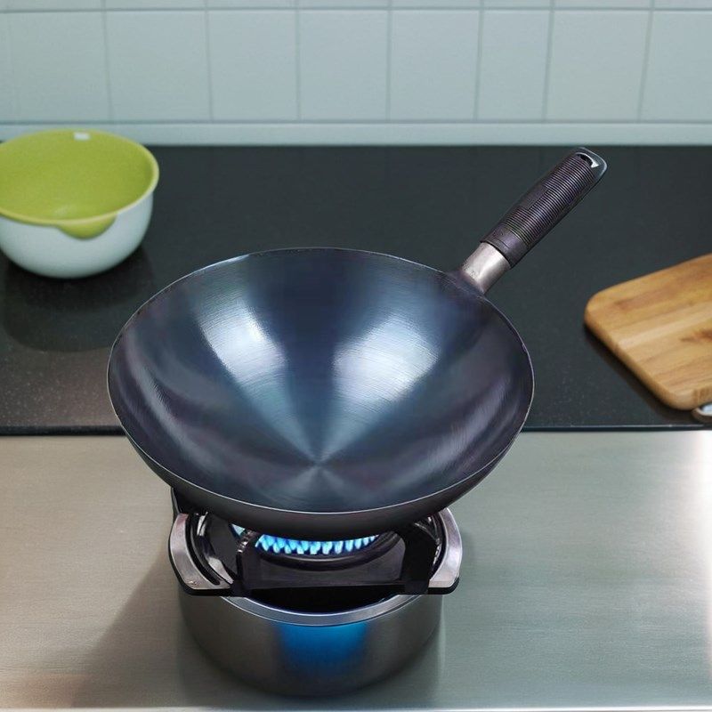 章丘炒菜锅传统铁锅轻薄老式炒锅纯手工不粘锅无涂层燃气灶适用