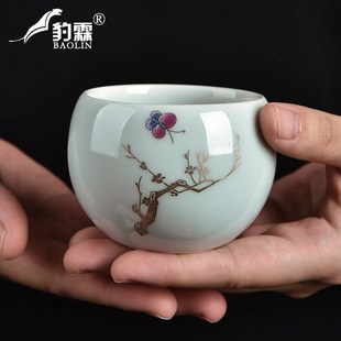 主人杯罗汉杯陶瓷功夫茶杯个人专用泡茶盏杯女款办公室精品品茗杯