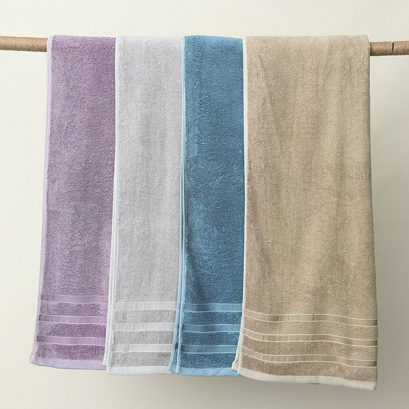 加厚竹纤维浴巾纯色洗澡柔软厚实舒适吸水大毛巾S8864