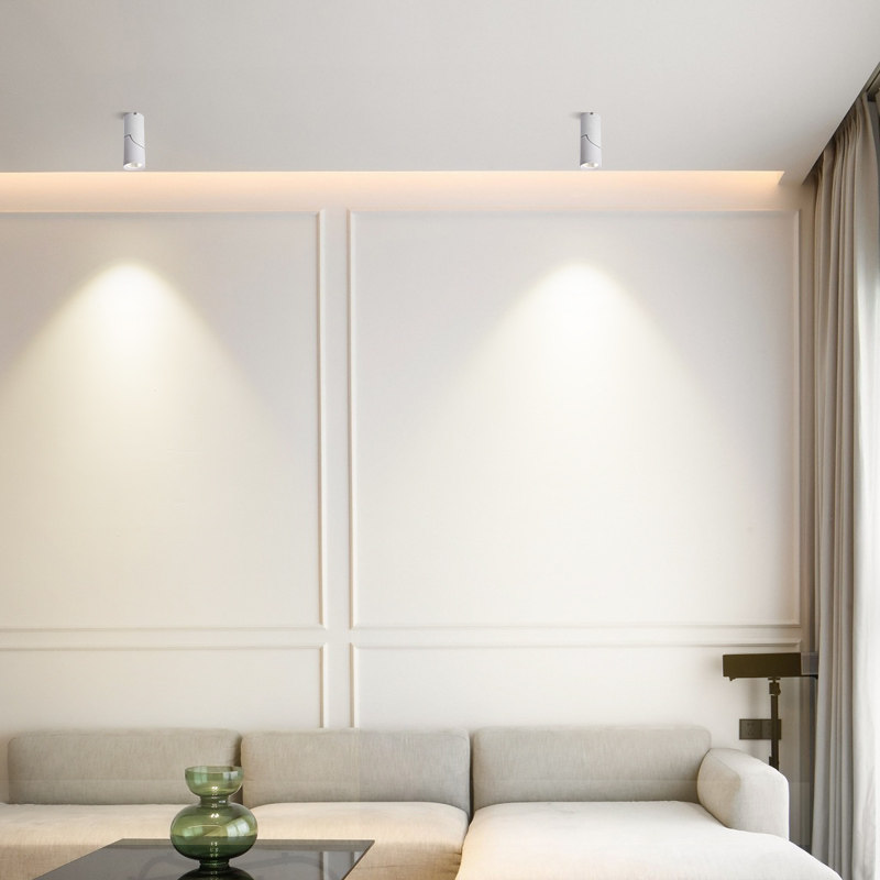 明装射灯可旋转调角度防眩家用吊顶客厅卧室吸顶轻奢北欧明装筒灯,家装灯饰光源,明装射灯,淘宝优惠券,粉丝福利购,淘宝优惠卷