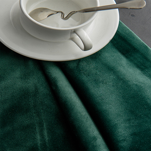 全遮光加厚简约复古绒卧室避光窗帘布料遮阳高档客厅2020北欧新款