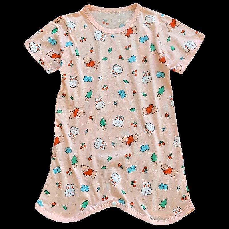 女童睡裙夏季薄款纯棉儿童连体睡衣夏天宝宝空调房睡袍防踢家居服,童装/婴儿装/亲子装,家居裙/睡裙,淘宝优惠券,粉丝福利购,淘宝优惠卷