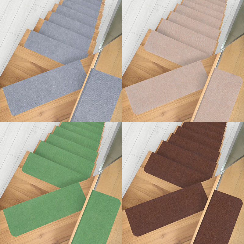 旋转楼梯踏步垫实木可裁剪防滑家用自粘旋转台阶贴瓷砖地毯垫子,居家布艺,楼梯垫,淘宝优惠券,粉丝福利购,淘宝优惠卷