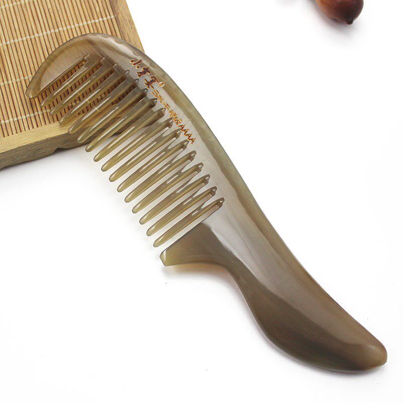 小背篓牛角梳 天然白水牛角梳子宽齿大齿大号加厚款卷发梳送礼盒,家庭/个人清洁工具,梳子/化妆梳/按摩梳,淘宝优惠券,粉丝福利购,淘宝优惠卷