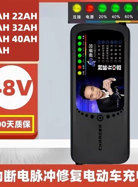 48V电动车充电器自动断电20A22AH24AH32AH35AH40AH45AH石墨烯通用