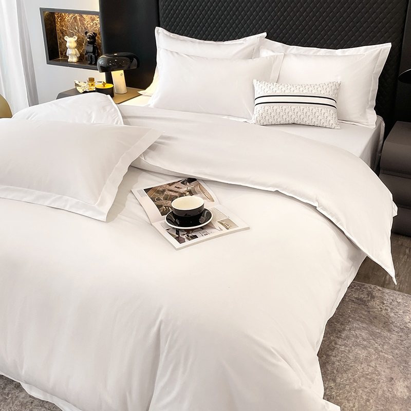 宾馆酒店民宿床上用品四件套纯白色床笠床单宿舍被子全套六七件套,床上用品,酒店床品套件,淘宝优惠券,粉丝福利购,淘宝优惠卷