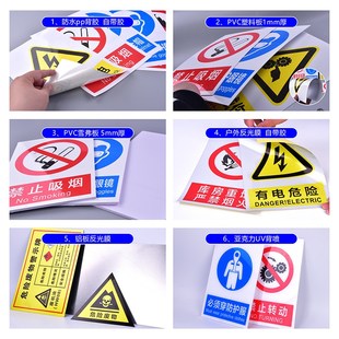 建筑工地标识牌施工现场警示牌注意安全当心落物吊物严禁抛物酒后