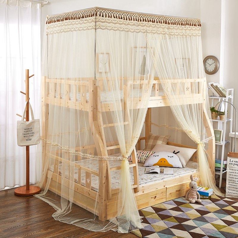 定做子母床上下铺学生蚊帐高低双层床连体一体落地蚊帐1.2m1.5米,床上用品,蚊帐,淘宝优惠券,粉丝福利购,淘宝优惠卷