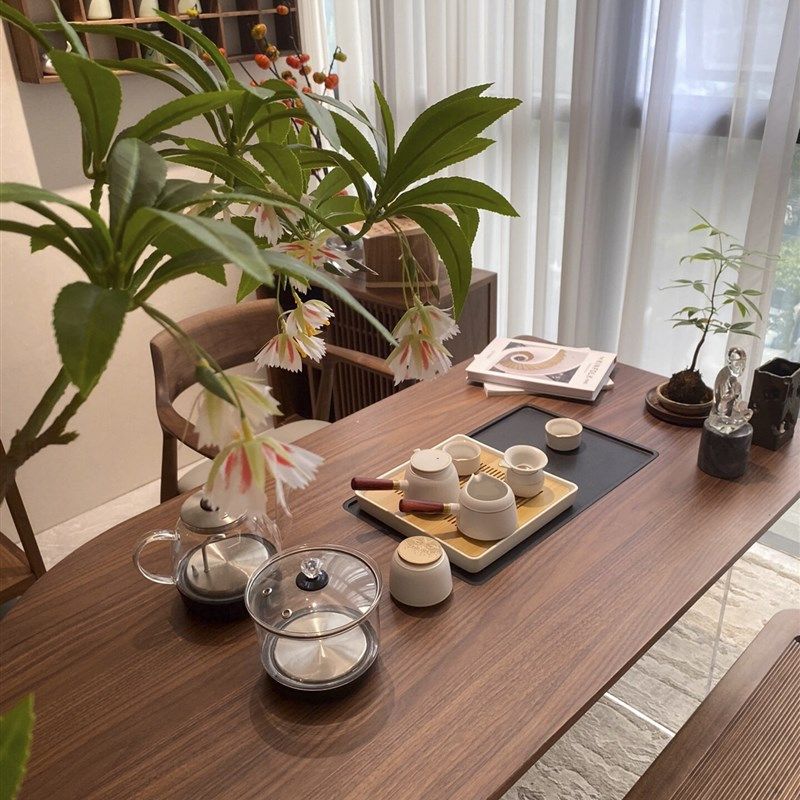 北美黑胡桃木阳台移动小型茶桌茶台桌新中式实木茶几迷你休闲家用,住宅家具,家用茶台/茶桌,淘宝优惠券,粉丝福利购,淘宝优惠卷