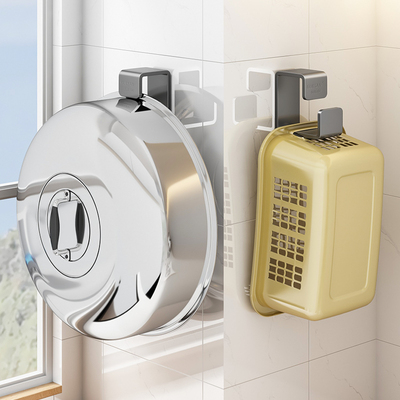 放农村大锅盖架放置器壁挂式免打孔大尺寸蒸锅洗菜盆厨房置物架子