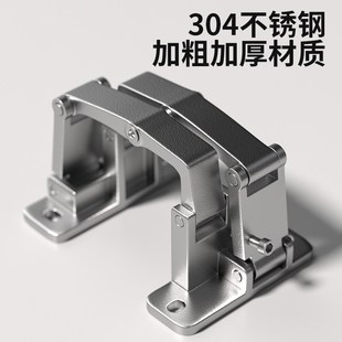 隐形门铰链重型石材门暗合页瓷砖干挂门板消防门180度不锈钢门铰