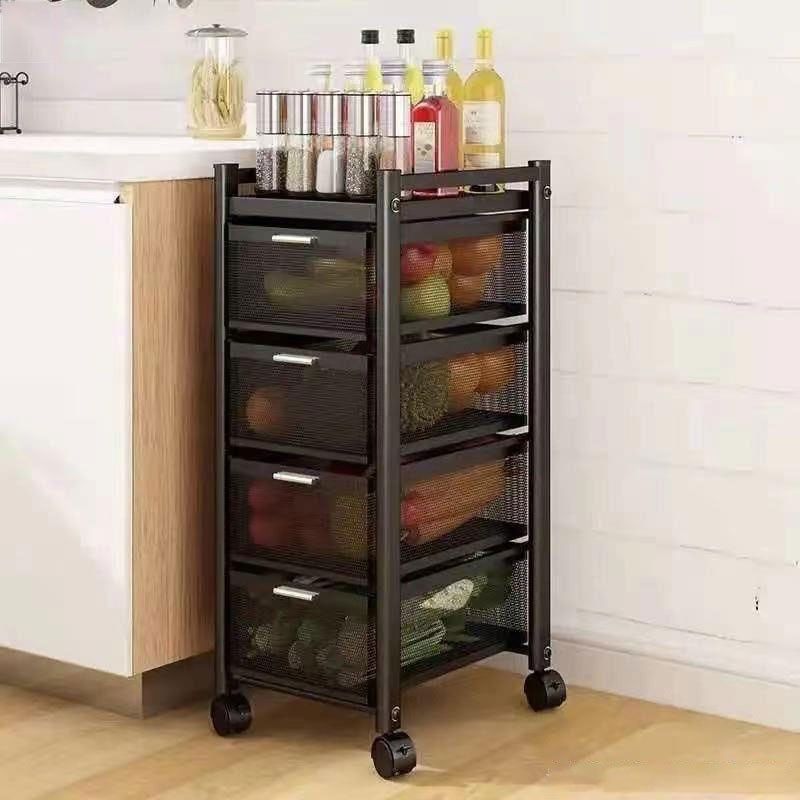 蔬菜置物架抽屉式厨房落地多层多功能架子可抽拉夹缝收纳架储物架,厨房/烹饪用具,厨房抽屉置物架,淘宝优惠券,粉丝福利购,淘宝优惠卷