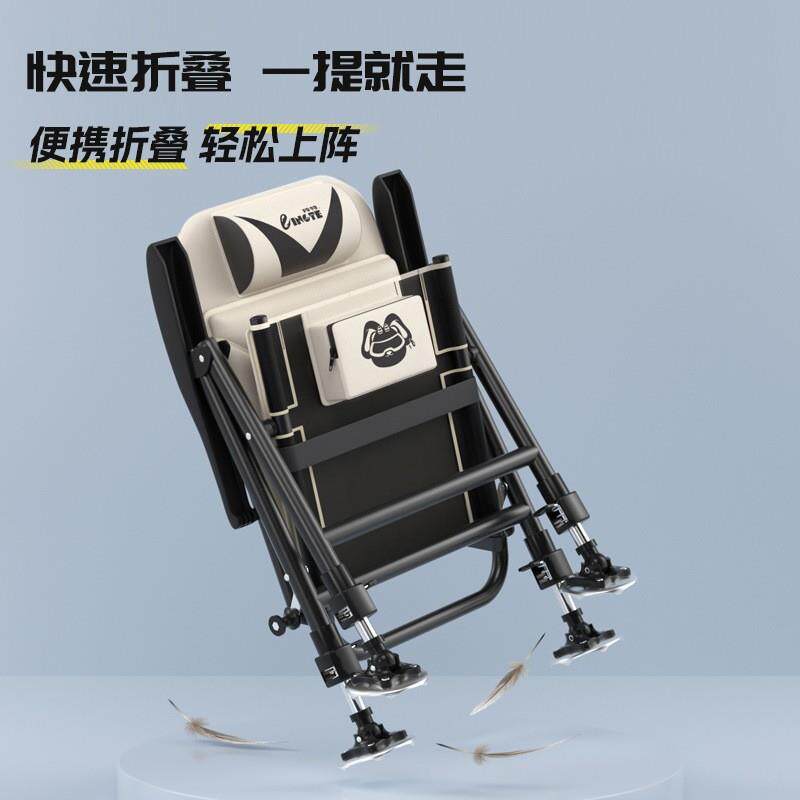 钓鱼椅子舒服久坐新款可躺式钓鱼椅全地形多功能折叠便携小欧式