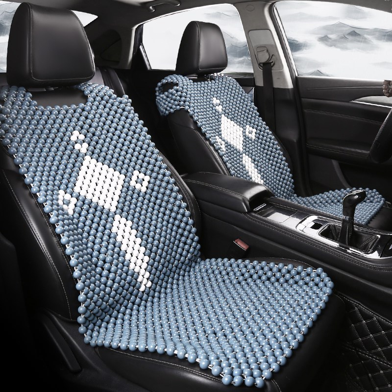 夏天木珠汽车坐垫夏季座套通风透气单片主驾驶座垫木珠子单个凉垫