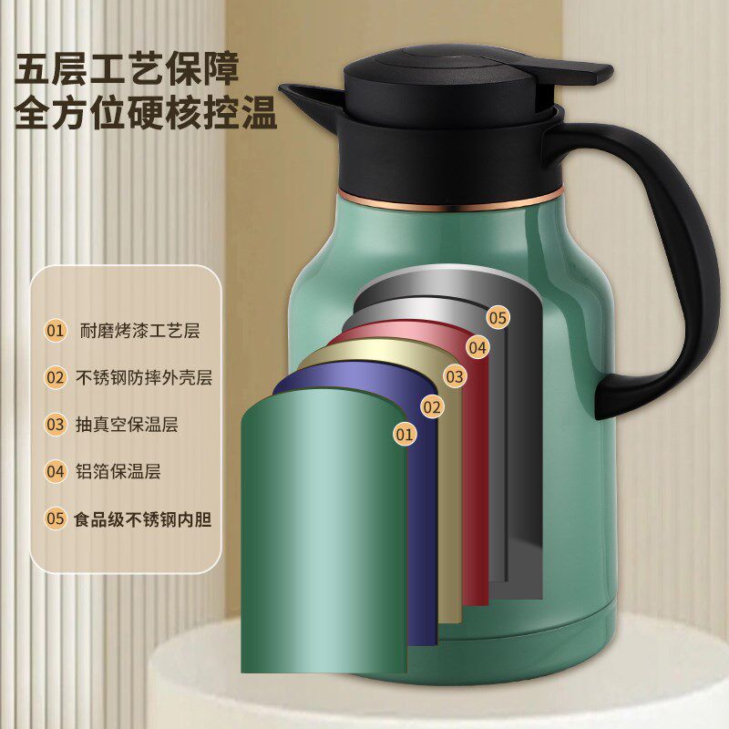 高端保温壶大容量闷泡壶家用热水壶学生保温水瓶便携不锈钢焖茶壶