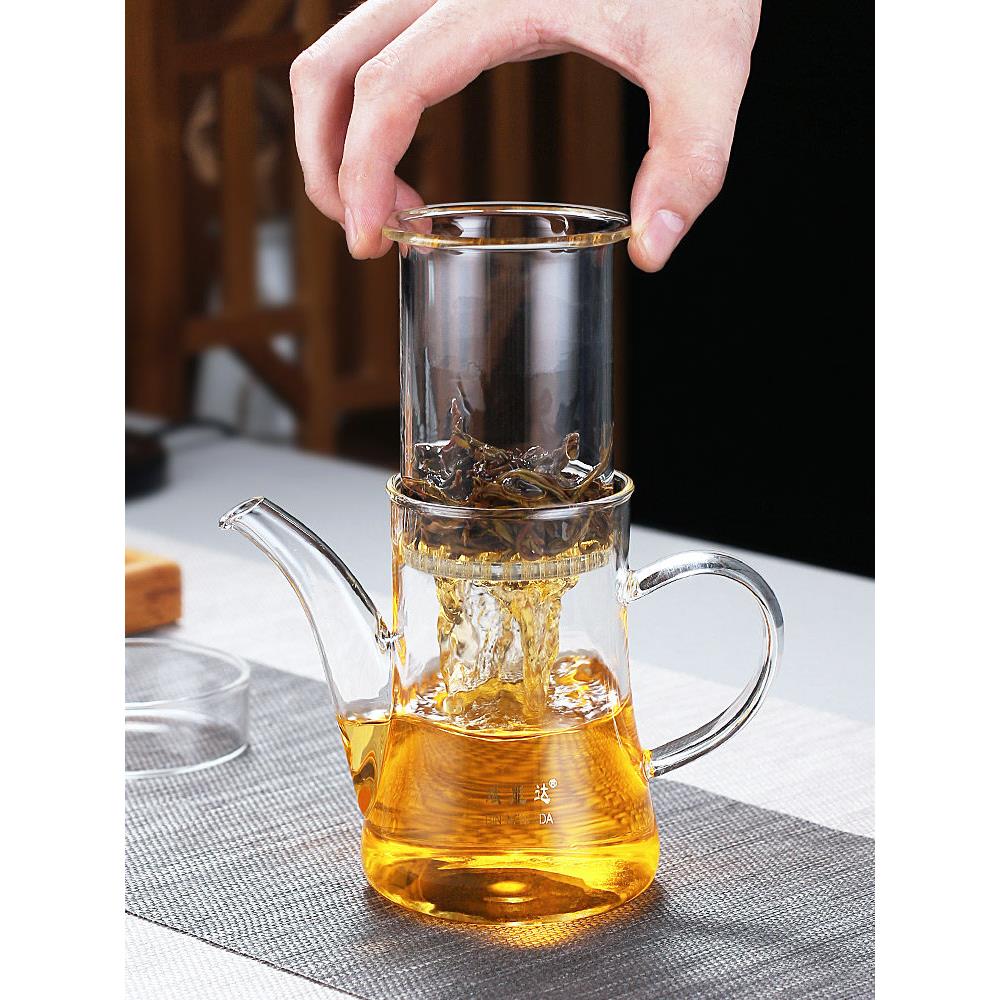 斌能达玻璃小青柑专用泡茶壶红茶茶具绿茶过滤加厚家用冲茶壶大号