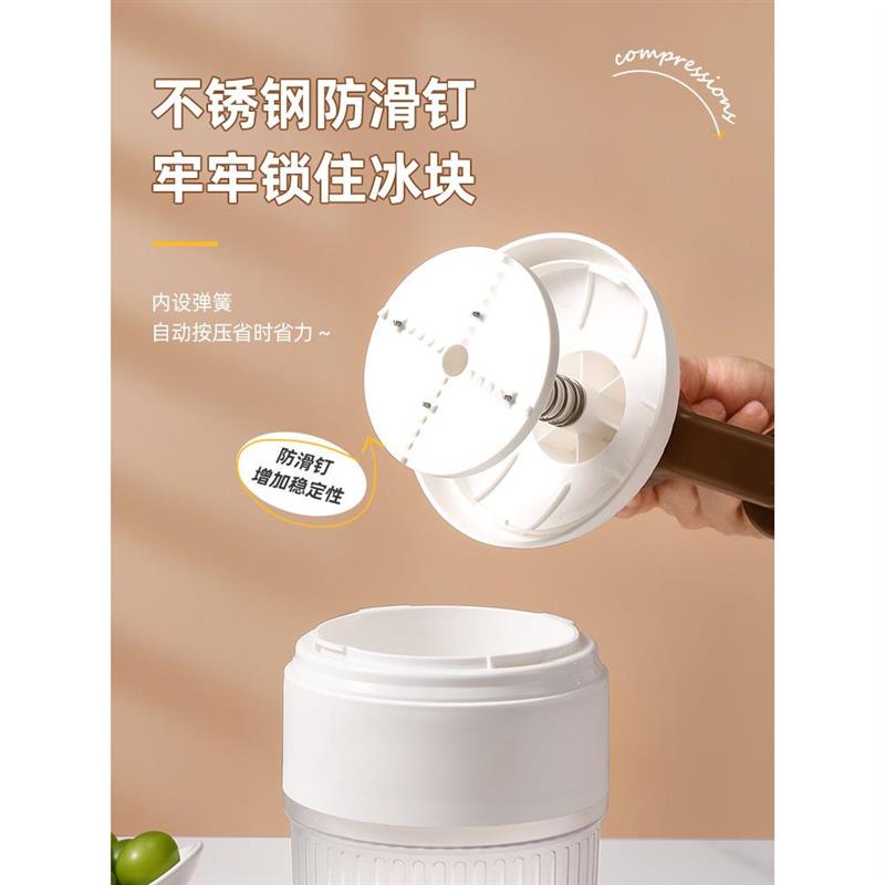 手动刨冰机家用小型绵绵冰机器冰沙机碎冰机手摇沙冰机雹冰机摆摊