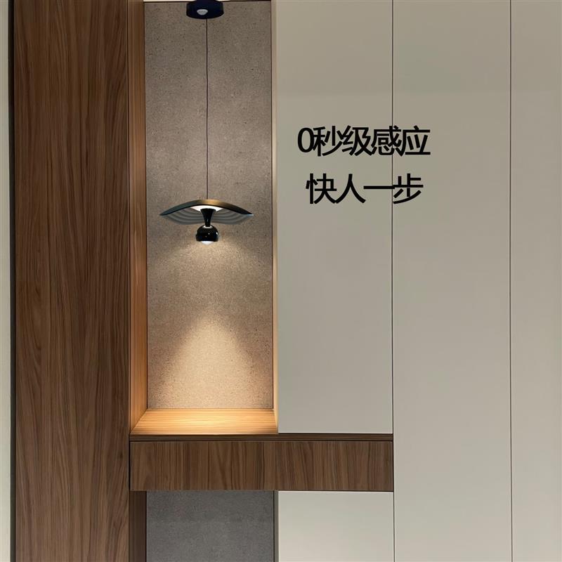 人体感应入户玄关隔断小吊灯过道走廊高级感氛围灯人来即亮吊线灯