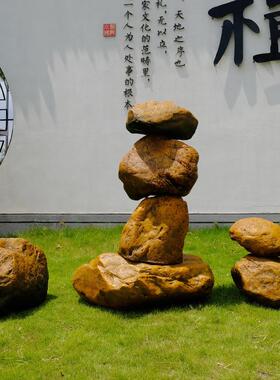 仿真黄蜡石园林景观乌龟晒台道具别墅庭院装饰公园落地室外大摆件