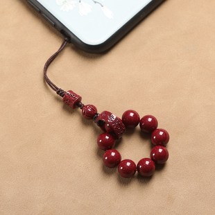 龙年朱砂挂件护身符汽车钥匙扣属龙本命年手机链指环扣吊坠挂饰品