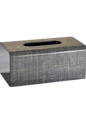 客厅高档轻奢高级感桌面抽纸盒餐厅商用餐桌纸巾盒艺术感摆件套装