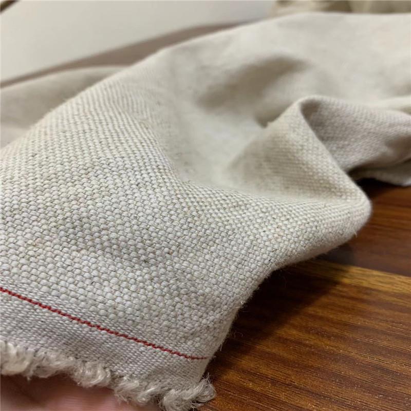 比利时进口原麻布结实软垂雨露亚麻猫眼纹加厚亲肤抱枕沙发套布料