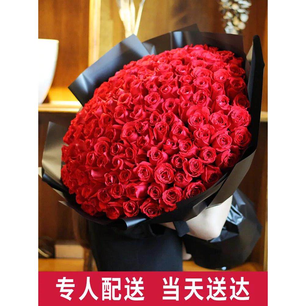 网红小香风花束鲜花速递同城配送生日玫瑰花长沙株洲常德湘潭花店