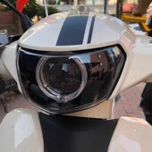 电喷巧格i125大灯总成福喜100海5双光透镜巧格二代氙气灯天使恶魔