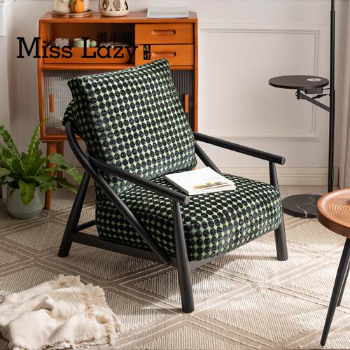懒小姐伯爵懒人沙发椅单人北欧阳台休闲椅客厅扶手椅靠背椅阅读椅