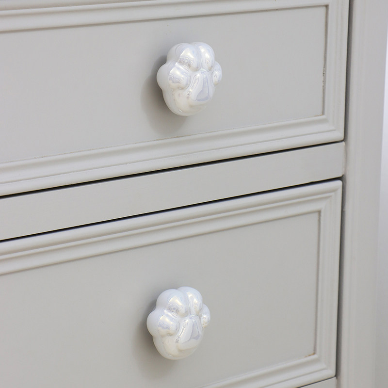可爱猫爪衣柜拉手现代简约高档柜子柜门抽屉法式奶油风银色小把手,基础建材,小拉手,淘宝优惠券,粉丝福利购,淘宝优惠卷