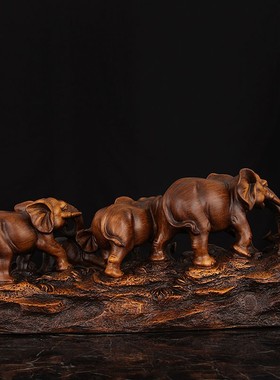 大象摆件客厅电视柜隔断柜家居装饰摆设工艺品办公室开业乔迁送礼