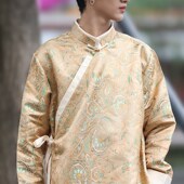 藏式 长袖 流行男夏季 中国风宽松唐装 立领青年黑色白色 休闲藏装 新款