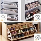 鞋 翻斗鞋 斜插式 架下翻门反斗式 柜配件加厚 柜五金配件不锈钢翻转鞋