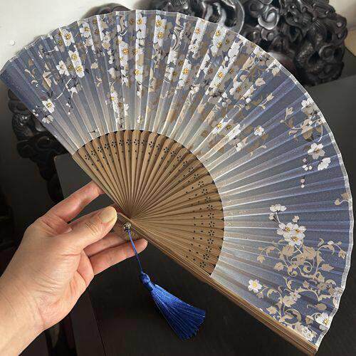 演出新中式女式折扇汉服舞蹈扇夏季随身携带小扇子日用