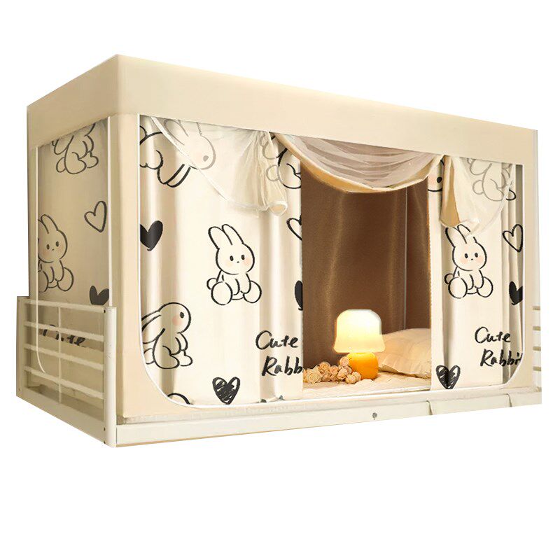 大学生宿舍蚊帐床帘一体式强遮光2024寝室专用单人上铺上下铺床幔