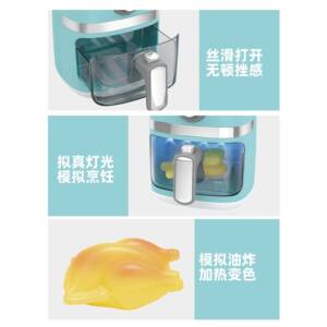儿童厨饭OUOETY房彷真厨变色空气炸玩锅具具做饭煮套装过家家男女