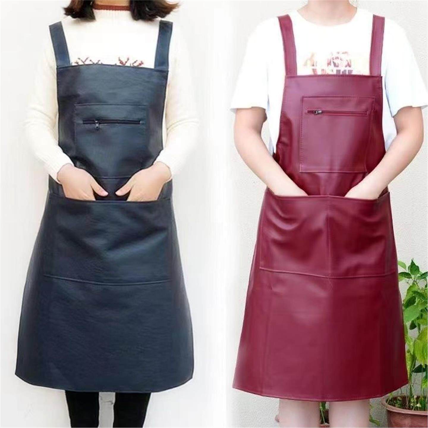 软皮工作服防水加长围裙油
