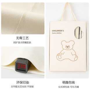 儿童睡衣套装纯棉宝宝A类内衣男童女童加厚保暖秋衣卫生裤套装