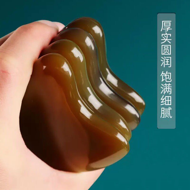面部提升刮痧板括沙神器刮痧板颈椎专用白水牛角腿部自己用挂沙板