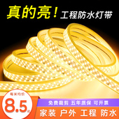 灯带led灯条220v家用客厅装 2835柔性线性软灯带条灯 饰吊顶嵌入式