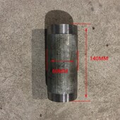 洒水车2寸镀锌管钢管件 DN50加厚外螺纹白铁皮镀锌圆管水管直接